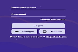 in flutter, create or adapt a singlescreen user interface