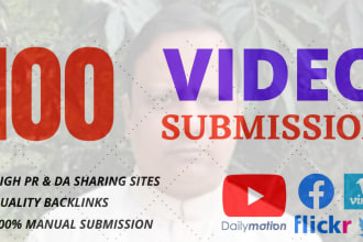 do manually upload or share your video on 35 video submission sites