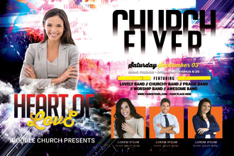 do fb instagram party poster church or event flyer design