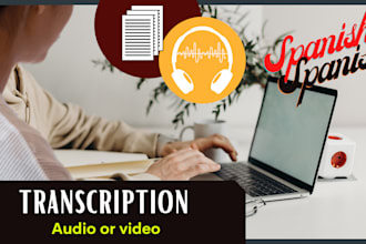 transcribe audio and video in spanish
