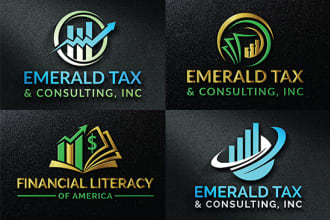 do credit repair, business consulting, tax, accounting and financial logo design