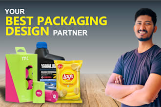 do premium product label, box package, for your brand