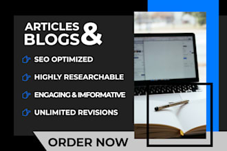 write SEO articles and blog posts