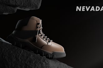 do custom 3d shoe design and realistic renderings