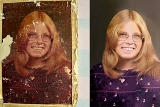 restore old photos ,photo restoration, improve resolution