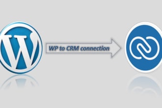 make wordpress website and zoho crm connection