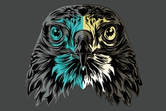 manual vector tracing for image, hand drawing or redraw logo