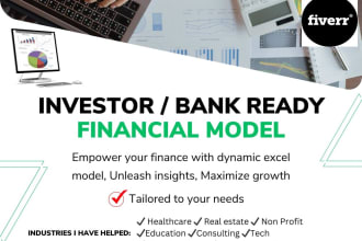 make financial analysis, projections, financial model forecast npv dcf wacc irr