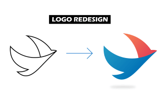 redesign update refresh modify edit recreate vector tracing any logo creatively