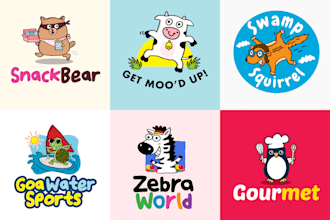 create animal logo in my unique cartoon style