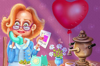 illustrate a kids storybook