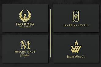 design a modern and luxury minimalist logo