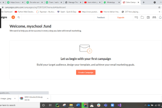 set email compaigns for you using zoho compaign