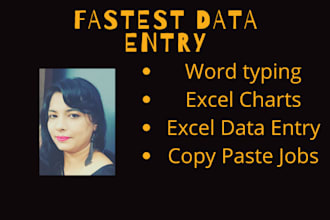 do fastest  and accurate data entry