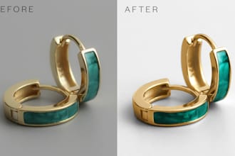 make high quality retouching of jewelry