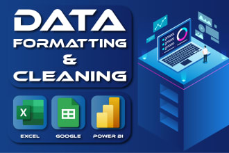 do excel data cleaning, excel formatting, excel data entry, and pdf to word