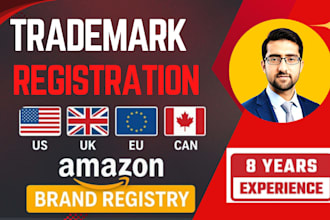 do trademark registration and trademark search in USA, UK, eu, and canada