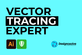 do vector tracing, convert logo to vector, jpg png to ai svg eps