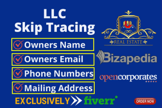 do llc  skip tracing for real estate