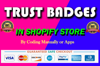 create a trust badge on your footer page in your shopify