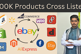 products cross listing on poshmark, etsy, mercari, ebay, walmart, shopify, depop