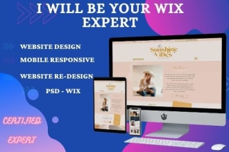 do wix website design, wix website redesign, and wix website
