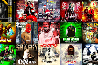 design stunning album cover art or single cover art