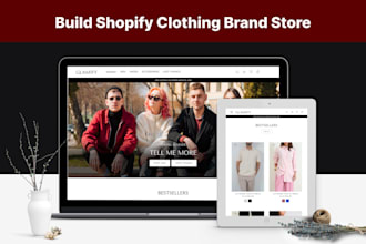 build shopify clothing brand store, shopify print on demand store clothing store