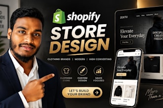 design shopify store, shopify clothing store, clothing brand store, store design