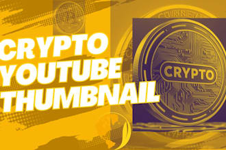 design thumbnail for crypto youtube channel