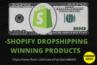 provide shopify dropshipping winning products with video ads