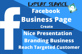 create or fix face book business or fan page