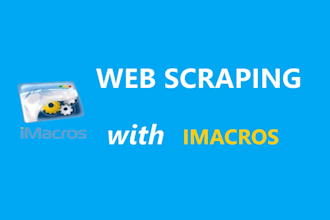 create imacros scraping script bot to automate any web task