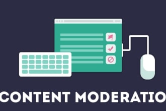 moderate content and label data