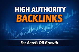 increase ahrefs DR with white hat authority backlinks