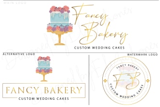 design professional cake business and  bakery sweet logo