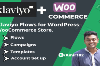 set up klaviyo flows for wordpress woocommerce store