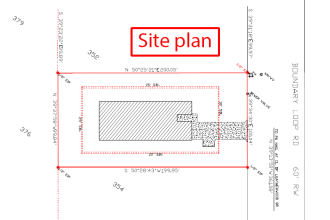 make site plan, plot plan,site layout for city permit