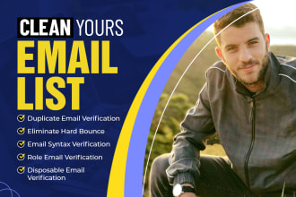 clean your email data and verify your email list