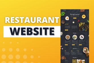 create a restaurant website with online food delivery system