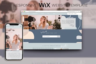 design responsive wix website and redesign wix website