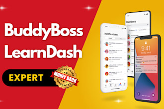 build buddyboss learndash membership community website
