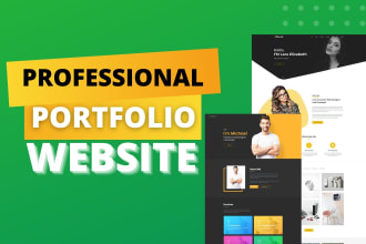 create professional portfolio website or resume website