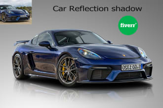 do car editing background remove,reflection,drop shadow and retouching service
