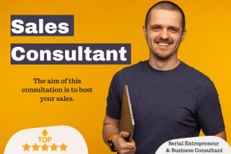 be your sales consultant, my aim is to increase your sales