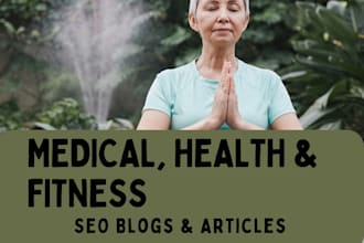 write SEO medical and mental health blogs daily