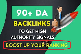 create high quality white hat SEO backlinks upto 90 da