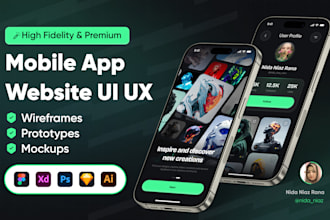 do UX UI design, app design, figma website design, prototypes, wireframes, figma