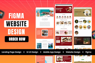 design figma landing page , figma website UI UX design for high conversions