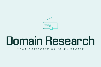 research domain name, business name, company name, logo design